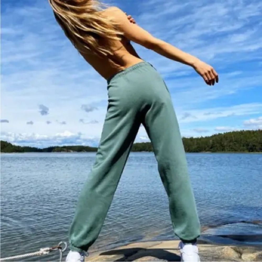 Aritzia TNA cozy AF fleece boyfriend sweatpants